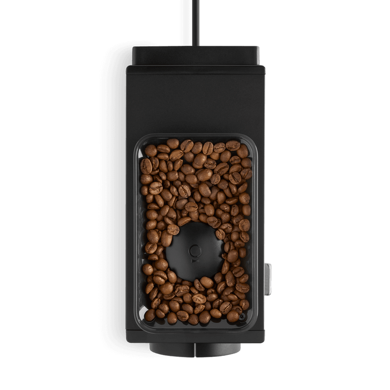 Top view of Fellow Ode Coffee Grinder Black