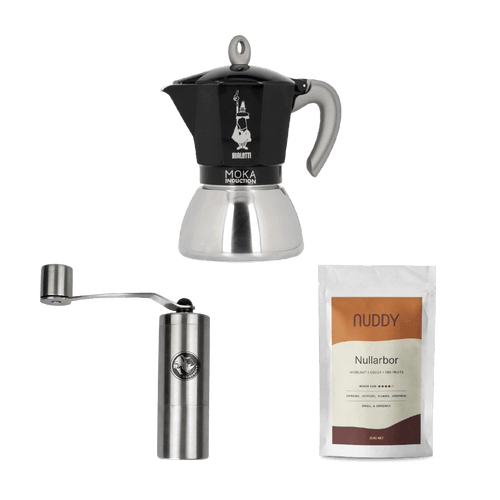 Bialetti Moka Induction 6cup black Complete pack